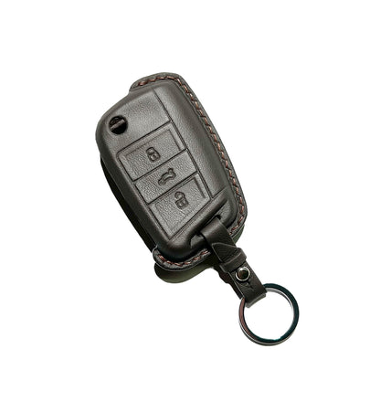 Leather case для Skoda key SK-203